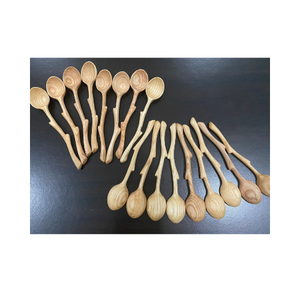 Cuillère Fourchette Couverts en bois jetables biodégradables écologiques personnalisés du Vietnam en gros - Product Image 1