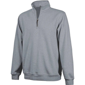 เสื้อสเวตเชิ้ตคอเต่าซิป ¼ ตัวสำหรับผู้ชาย ขายส่ง ผ้าฝ้ายฟลีซ 100% มีกระเป๋าข้างสองข้าง แขนยาวแบบแร็กแลน ปักลายเรียบๆ - Product Image 2