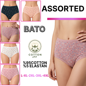 Culottes taille haute pour femmes, 95% coton, imprimées, tailles assorties L-4XL - Product Image 4