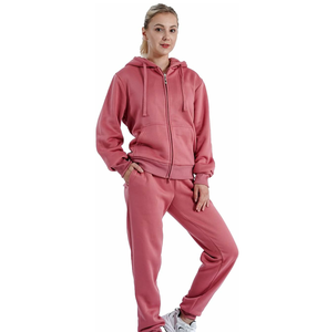 Survêtements en coton personnalisés respirants et ajustés pour hommes, style Hip Hop, avec sweat à capuche et pantalon de jogging – Vente en gros - Product Image 2