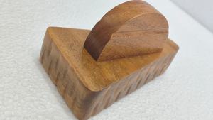 Rouleaux à fil en bois premium simples avec rainures de 2 mm pour le filage, le tissage, le crochet et le tricot - Accessoires de couture écologiques (lisses) - Product Image 3