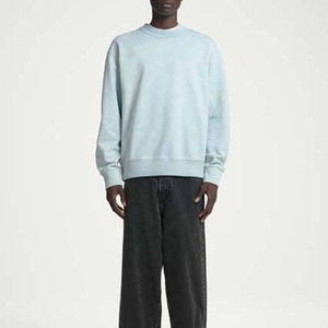 Vente en Gros Logo Personnalisé 100% Coton Sweat Basics Surdimensionné Hommes Vintage Crewneck Acid Washed Out Sweat à Capuche Jumper Pull pour Hommes - Product Image 6