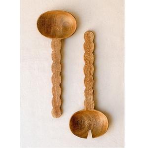 Servidor de ensalada Juego de cubiertos de madera de mango Cocina y uso de mesa Último diseño Artículos hechos a mano Hecho Bay Acacia & Mango Wood para el hogar - Product Image 4