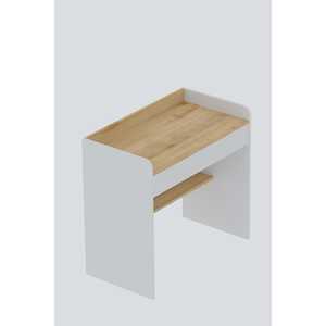 Harmony TEK ekmeceli beyaz Alma masas-Cadiz รุ่นที่มีคุณสมบัติลิ้นชัก - Product Image 5