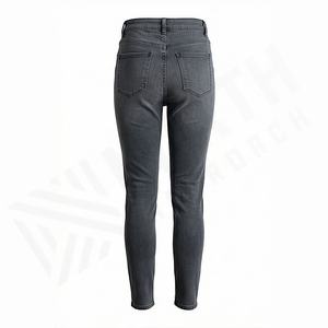 High Waist Denim <b>Jeans</b> Manufacturers Stylish Slim Fit <b>Women</b> <b>Jeans</b> Premium <b>Stretch</b> Quality Trousers Apparel Customized Color - Product Image 2
