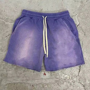 Vente en gros de shorts 100% coton délavés à l'acide vintage de haute qualité dernière conception personnalisée pour hommes vente en gros de shorts de décoloration au soleil confortables - Product Image 1