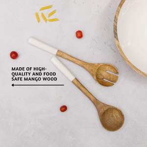 Handmade Modern Rustic Wooden Serving Bowl for Fruits Veggies Salad-Wood Decorative Bowl with <b>Felt</b> <b>Pads</b> for Home Decor - Product Image 5