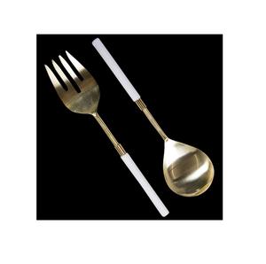 Serveur de salade en métal exclusif de haute qualité, nouveau Look, serveur de salade, ustensiles de cuisine, derniers couverts en métal, nouveau Design - Product Image 2