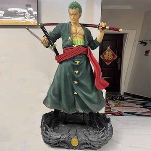 Vente d'usine personnalisée <span class=keywords><strong>pas</strong></span> <span class=keywords><strong>cher</strong></span> prix grandeur nature personnage d'anime Roronoa Zoro Statue d'une seule pièce Luffy Jotei Statue en résine - Product Image 3