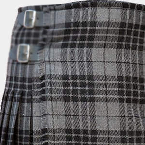Kilt écossais traditionnel pour homme en tissu durable facile à laver, motif tartan gris Hamilton, 2026 - Product Image 3