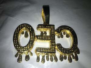 Colgante de letra personalizado de corte redondo de 3.80Ct con moissanita real chapado en oro rosa de 14K para fiestas - Product Image 3