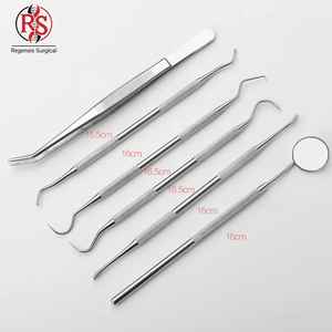 ชุดอุปกรณ์ดูแลช่องปากสำหรับการผ่าตัด พร้อมเข็มทันตกรรมสแตนเลสและกระจกตรวจช่องปาก สำหรับสุขอนามัยในช่องปากและการดูแลสุขภาพฟัน - Product Image 2