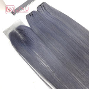 100% soyeux Double poids haut Style vague couleur pas cher vietnamien Remy naturel Extension de faisceau de cheveux humains du vendeur - Product Image 4