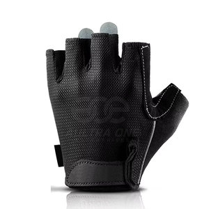 Gants de cyclisme classiques pour hommes en cuir, demi-doigts, respirants, légers, antidérapants, design hiver pour l'entraînement cycliste en extérieur - Product Image 3