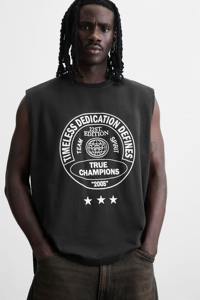 Acheter en gros Personnalisable Hommes Crop Débardeur Gilet Casual Respirant Séchage Rapide Soie Sérigraphié Soleil délavé à l'acide débardeur - Product Image 3