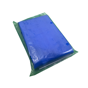 PE tarpaulin tarps sheet lamination 2 faces color sky blue tarps tent <b>fabric</b> packed in polybag for sale high quality - Product Image 5