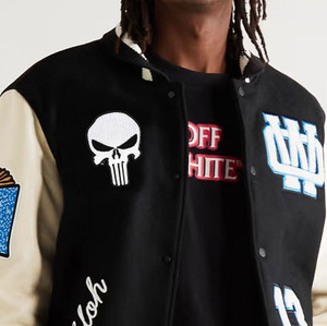 Logo personnalisé pour hommes Heavy Duty Letterman Street Style Veste basse quantité minimale de commande pour une utilisation en extérieur - Product Image 2