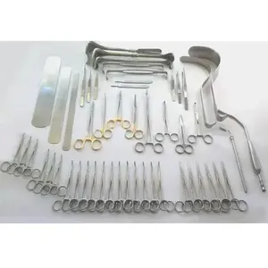 Instruments de laparotomie de base en acier inoxydable, ensemble de 51 pièces, kit d'outils chirurgicaux - Product Image 1