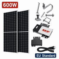 Équipement de production d'énergie portable durable, sans perçage, facile à installer, avec contrôleur MPPT pour balcon domestique photovoltaïque