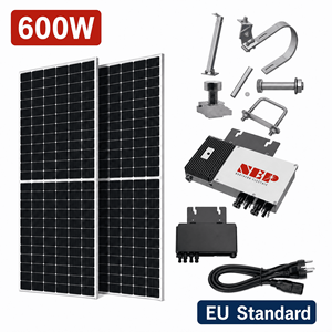 Attrezzatura Portatile per Generazione di Energia Solare, Durevole e Facile da Installare Senza Forature, per Famiglie, Appartamenti in Affitto, Balconi Fotovoltaici - Product Image 1