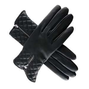 Guantes clásicos de piel de oveja para mujer/Guantes clásicos de cuero para mujer - Product Image 2