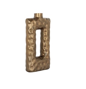 Florero brillante de aluminio de diseño moderno de lujo, florero de Metal hecho a mano para decoración de piso de boda y hogar - Product Image 3