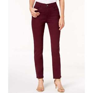 Jeans Skinny Curvy-Fit da Donna Style & Co a Vita Alta Viola Taglia XL - Denim Traspirante Lavabile Stile Boyfriend alla Moda - Product Image 1