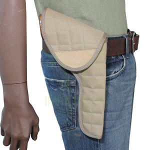 OEM al por mayor personalizado táctico Flap Gun Holster Durable cuero genuino Nylon portátil de lona al por mayor soporte de pistola portátil - Product Image 2