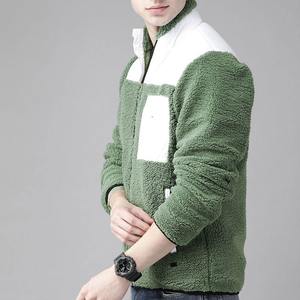 Streetwear <b>Sherpa</b> Fleece <b>Jacket</b> Custom Logo Winter Zip-Up <b>Men's</b> Cotton Wool <b>Jacket</b> Manufacturer Direct Winter <b>jacket</b> - Product Image 1