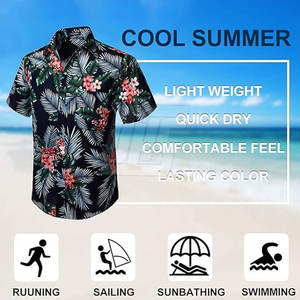 Chemise hawaïenne pour homme, légère et confortable, idéale pour l'été, style décontracté, parfaite pour les vacances à la plage, les voyages et les fêtes en plein air - Product Image 3
