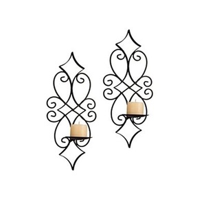 Wall Mounted Hanging <b>Tea</b> <b>Light</b> Iron Candle Holder <b>Lanterns</b> Set Best Price Customised Elegant Luxury Metal candle Holder - Product Image 1
