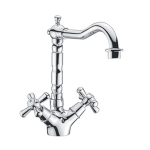 Serie Sofia Monoforo Lavello con canna alta in ottone cromato - Product Image 1