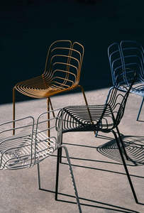 Accesorios para muebles de silla de Metal más vendidos, silla de hierro para exteriores, sillas de estilo nórdico de hierro pintadas a mano para fiestas - Product Image 6