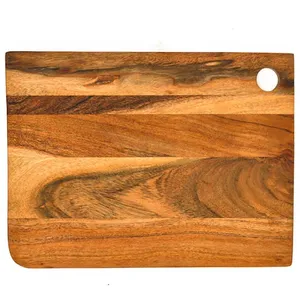 Tabla de Cortar de Madera de Acacia Natural para Uso en la Cocina, Plato de Madera para Cortar Verduras, Frutas, Queso o Servir al Mejor Precio - Product Image 5