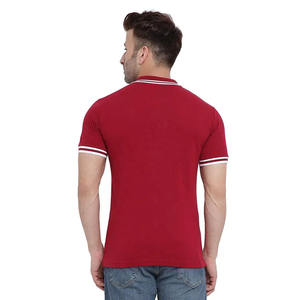Camiseta Polo Unisex de Cuello Redondo, Estilo Urbano, Ajustada, Nueva Moda, Alta Calidad, Lisa, para Bordar Logotipos Personalizados - Product Image 3