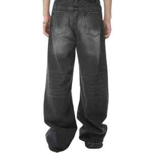 Baggy Jeans Surdimensionné Coupe Ample Denim Streetwear Confortable Élégant Pantalon Décontracté Jambe Large Vintage Lavé En Gros OEM ODM - Product Image 5