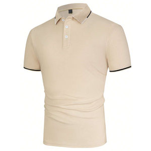 Conjunto de pantalones cortos de verano para hombre 100% algodón al por mayor camisas de polo de golf formales para hombre perfectas para usar durante todo el día camisetas de polo de alta calidad - Product Image 1