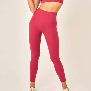 Ensemble de yoga pour femmes, personnalisé, de haute qualité, sans couture, uni, 2 pièces, sans manches, taille élastique, vêtements de sport de fitness, prix raisonnable - Product Image 4