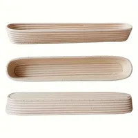 Hot Deals Moldes de silicona Whobasket hechos a mano Pastelería simple larga Juego de herramientas de cocina de silicona sostenible Cesta de prueba de pan