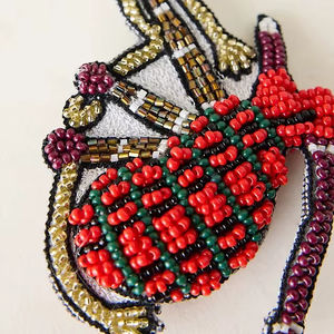 Pendentif en laiton avec perles de pierres précieuses en forme de diamant, plaqué or, style bohème, vente en gros - Product Image 1