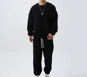 Conjunto Deportivo Informal para Hombre, Nuevo, de Alta Calidad, 100% Algodón, Transpirable, de Secado Rápido, Talla Grande, con Logotipo Personalizado Estampado, con Capucha, Moderno - Product Image 3