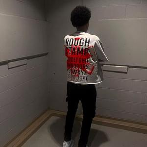 Alta calidad 100% algodón personalizar impresión peso pesado camiseta ropa de calle Unisex hombro caído camisas de los hombres - Product Image 5