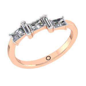 Bague tendance en zircon taille émeraude VVS originale, argent sterling 925 plaqué rhodium, bijoux fins personnalisés, fête de mariage pour femmes - Product Image 5