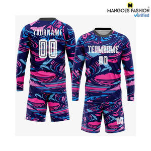 Conjunto de Uniforme de Fútbol Sublimado Blanco-Rosa Transpirable Personalizado, Ropa Deportiva Completa que Incluye Uniformes de Equipo, Pantalones Cortos con Cordón, 100% - Product Image 5