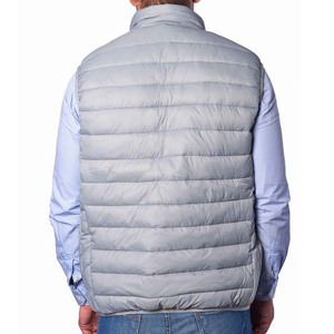 <b>Men's</b> Casual Winter Windproof Canvas Puffer Jacket Stand Collar Front Logo Breathable Eco-Friendly High Quality Polyester-Made - Product Image 2