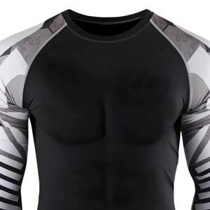 Rashguard BJJ professionnel | Impression d'équipe personnalisée | Tissu Spandex/Polyester respirant anti-déchirure | Demi-manche - Product Image 4