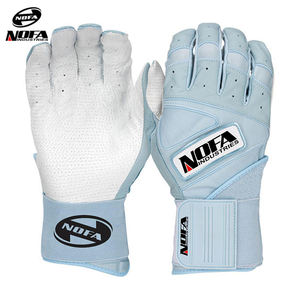 Gants de frappe de baseball antidérapants à manchette longue pour hommes et femmes professionnels Gants en cuir de conception personnalisée pour les joueurs adultes - Product Image 2