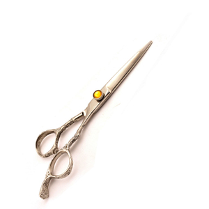 Ciseaux de coiffeur finition miroir avec poignée design fantaisie Ciseaux de coupe de cheveux professionnels en acier inoxydable Poignée ergonomique - Product Image 6