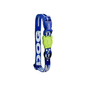 Astro Classic & Fashionable <b>Dog</b> <b>Collar</b> <b>Reflective</b> PU with Solid Pattern Nylon & Rivet Decoration Featuring Lights - Product Image 1