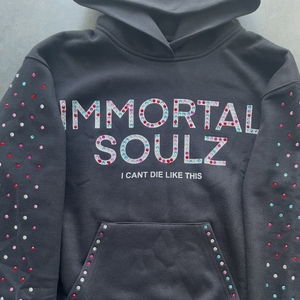 OEM Sweats à capuche personnalisés marque Streetwear strass goutte épaule surdimensionné délavé à l'acide Vintage Distressed Hoodie pour hommes - Product Image 3